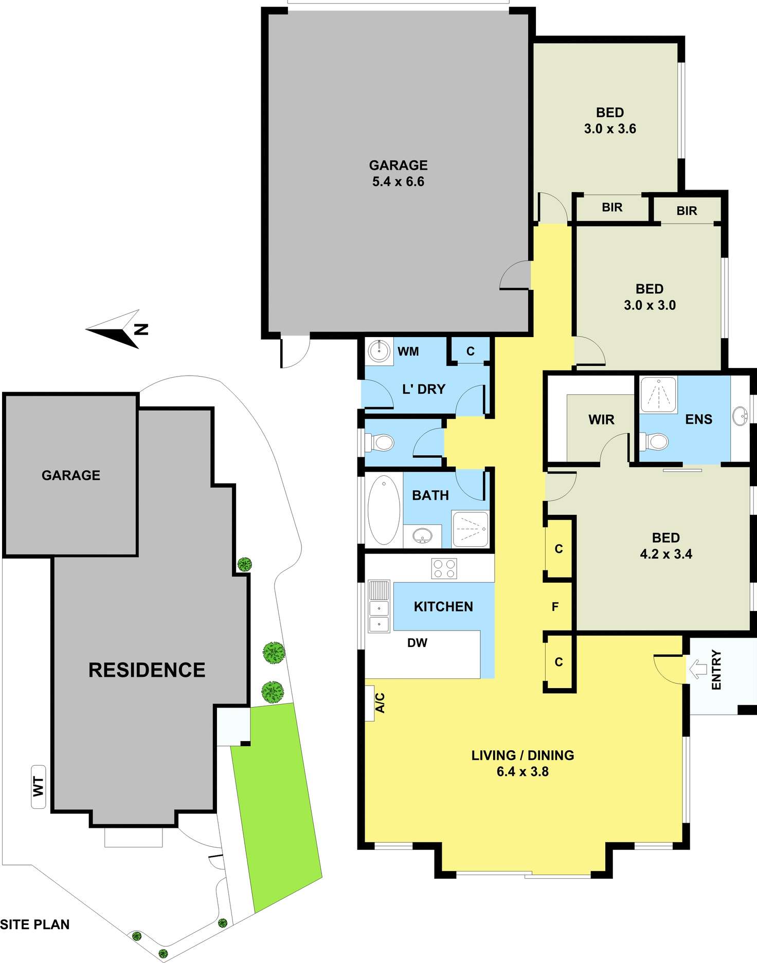 Floorplan of Homely unit listing, 1/22 Immy Parade, Narre Warren VIC 3805