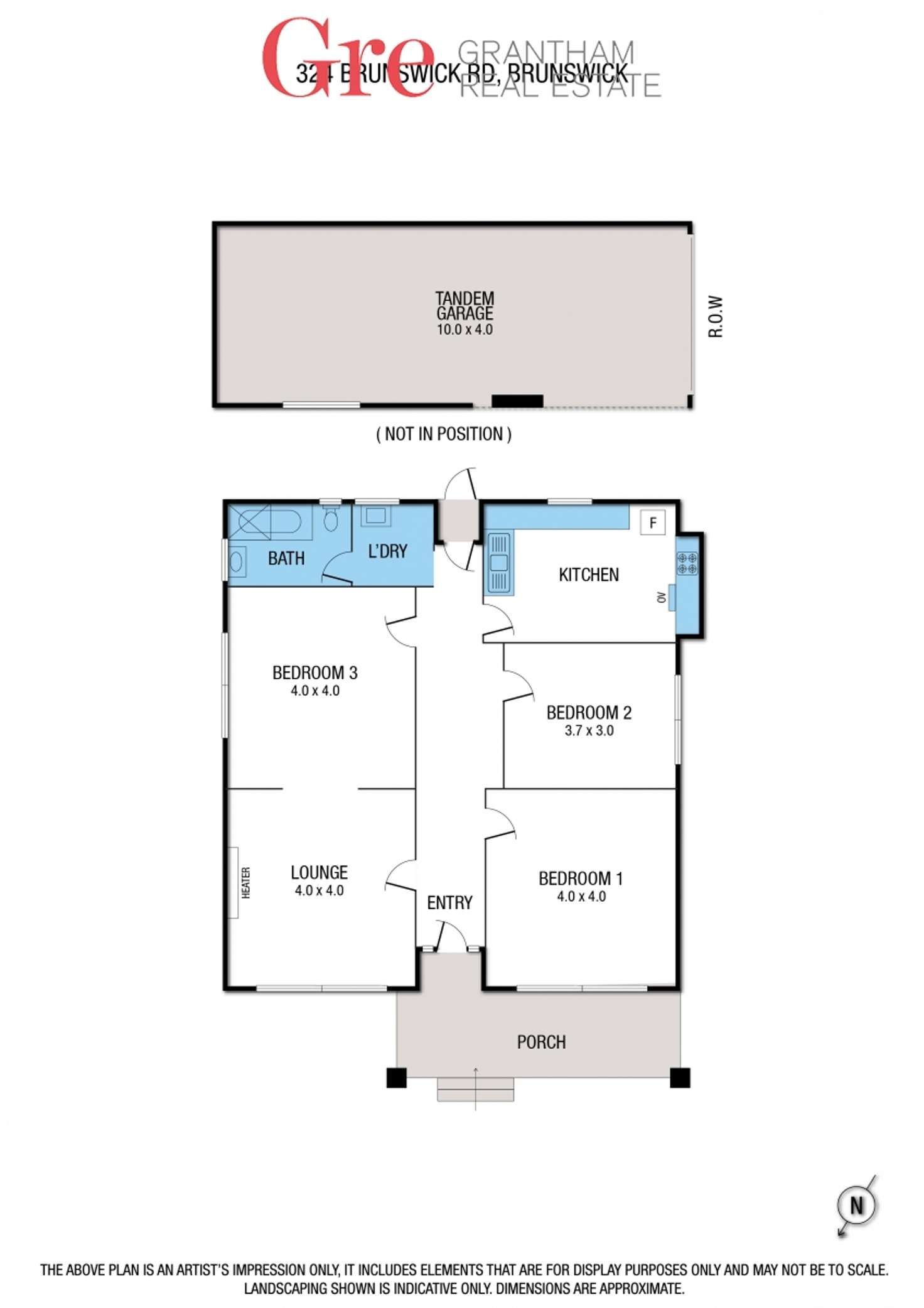 Floorplan of Homely house listing, 324 Brunswick Road, Brunswick VIC 3056