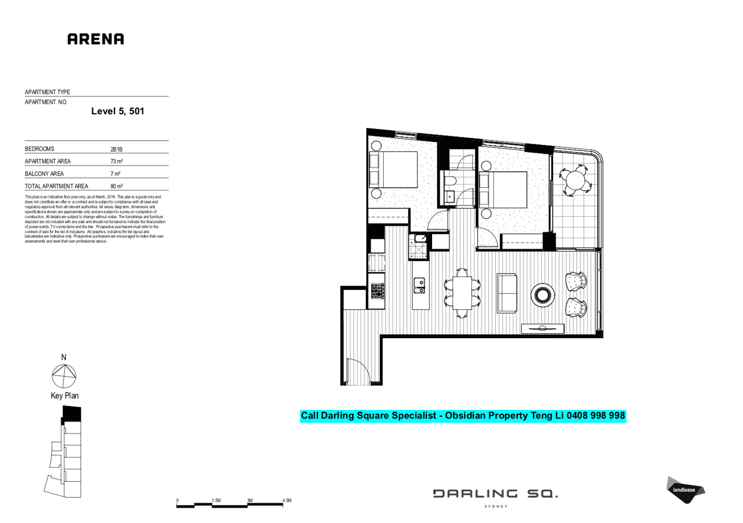 Floorplan of Homely apartment listing, 501/88 Hay Street, Haymarket NSW 2000