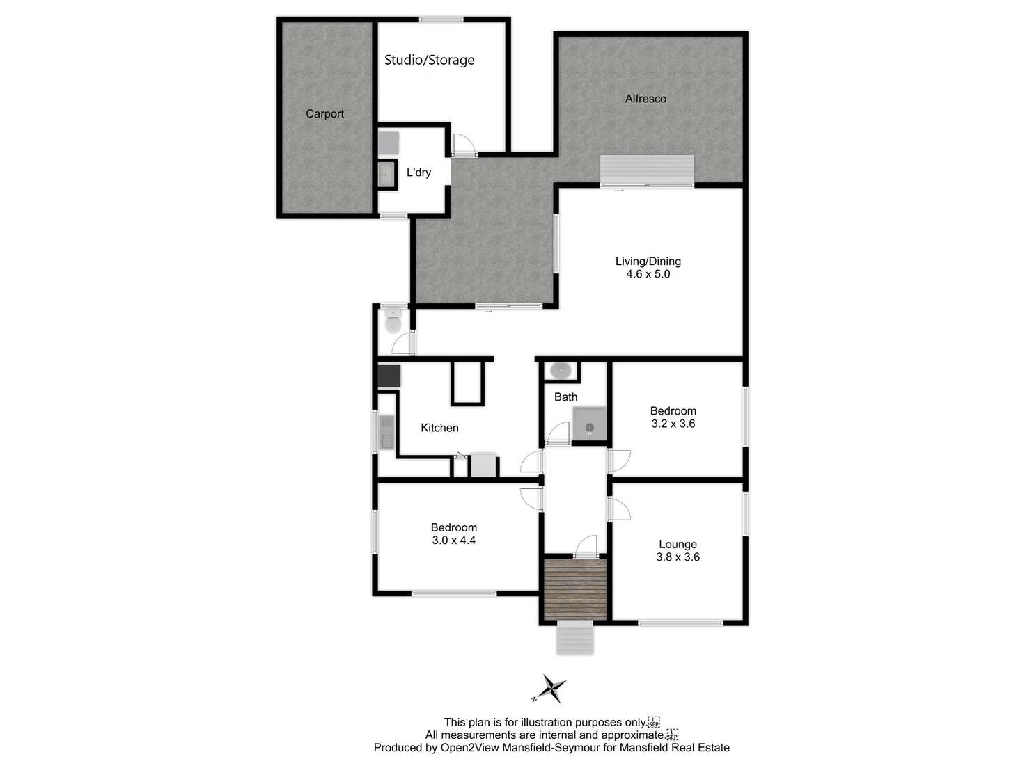 Floorplan of Homely house listing, 14 Finlason Street, Mansfield VIC 3722