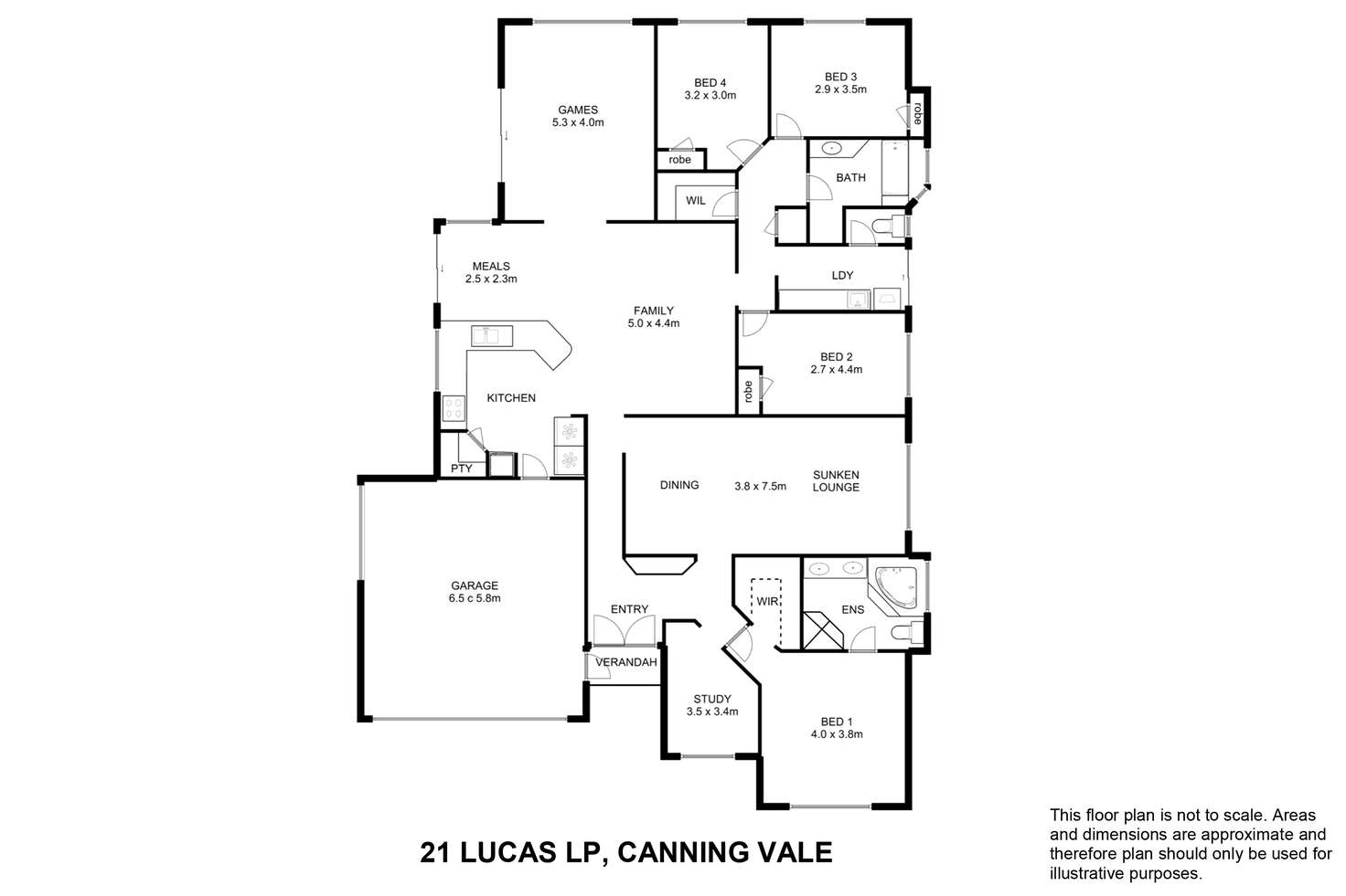 Floorplan of Homely house listing, 21 Lucas Loop, Canning Vale WA 6155