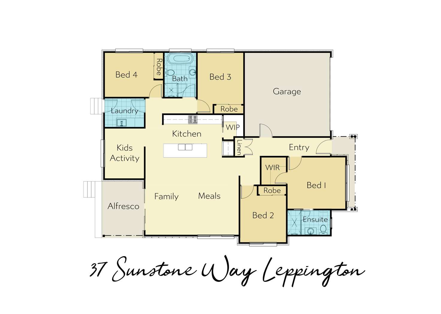 Floorplan of Homely house listing, 37 Sunstone Way, Leppington NSW 2179