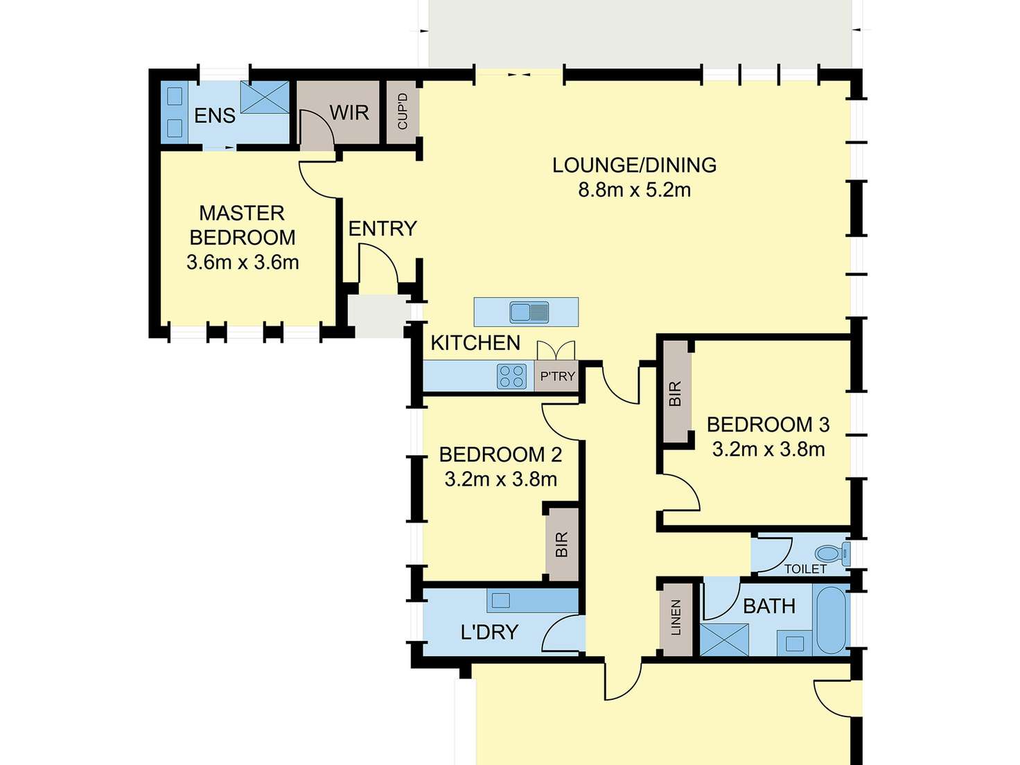 Floorplan of Homely unit listing, 22a Cherylnne Crescent, Kilsyth VIC 3137