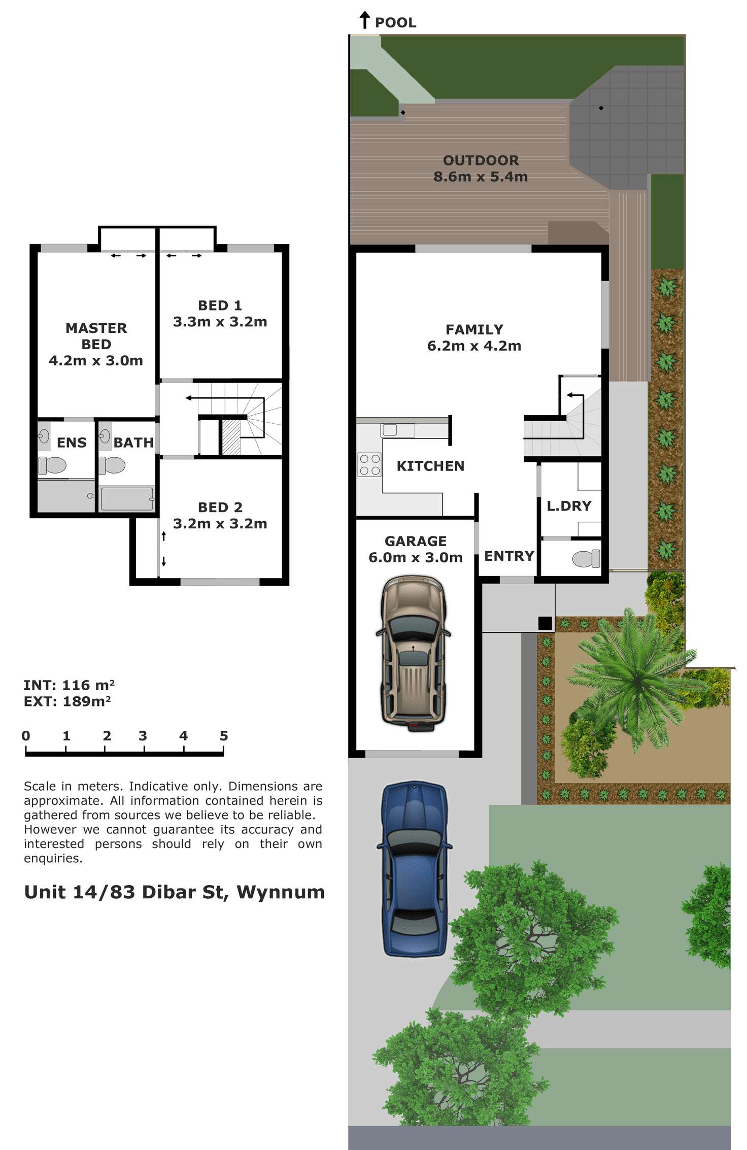 Floorplan of Homely townhouse listing, 14/83 Dibar Street, Wynnum QLD 4178