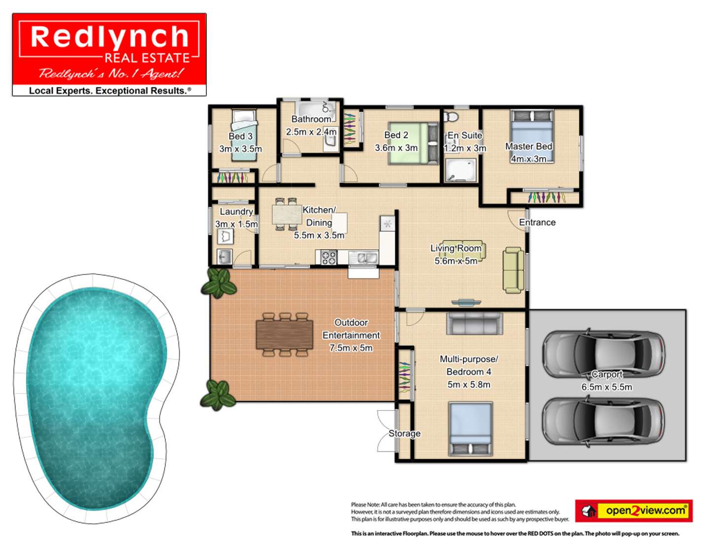 Floorplan of Homely house listing, 28 MISTLETOE CLOSE, Kamerunga QLD 4870