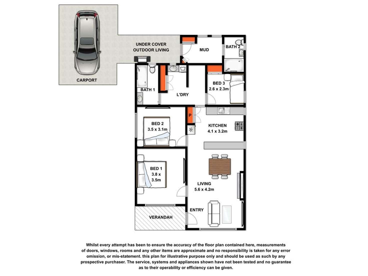 Floorplan of Homely house listing, 10 Moore Street, Hamilton VIC 3300