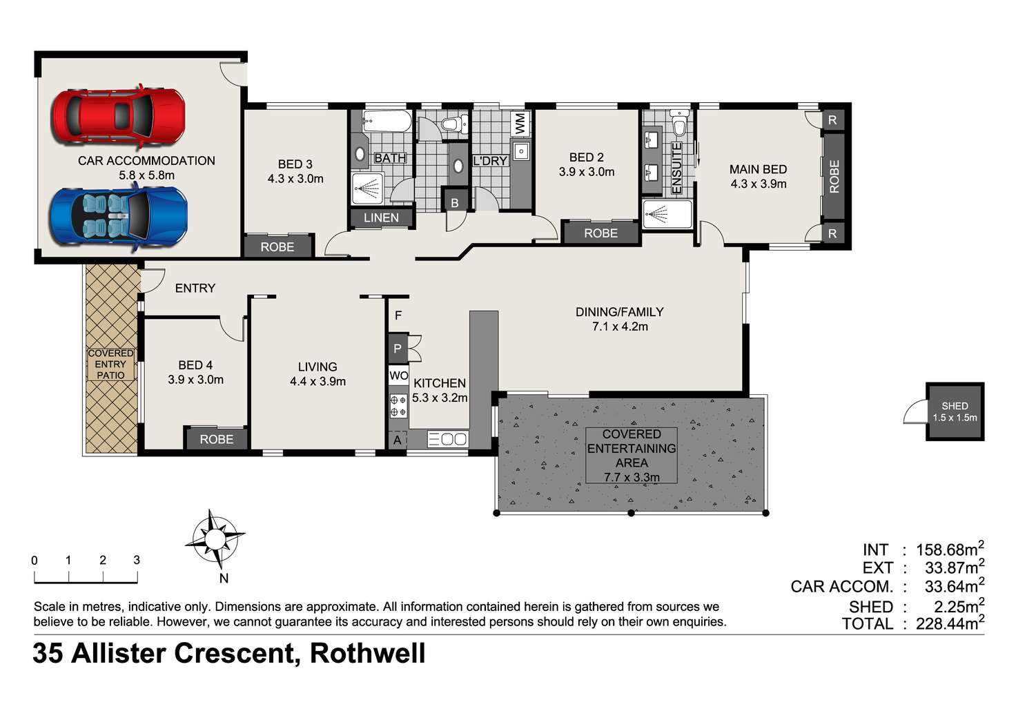 Floorplan of Homely house listing, 35 Allister Crescent, Rothwell QLD 4022