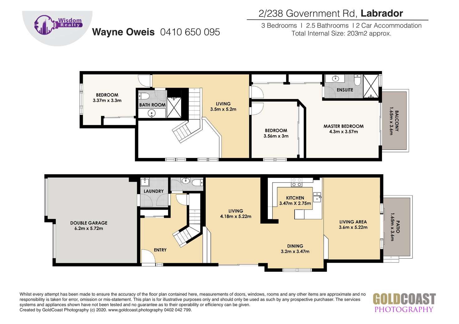 Floorplan of Homely townhouse listing, 2/238 Government Road, Labrador QLD 4215