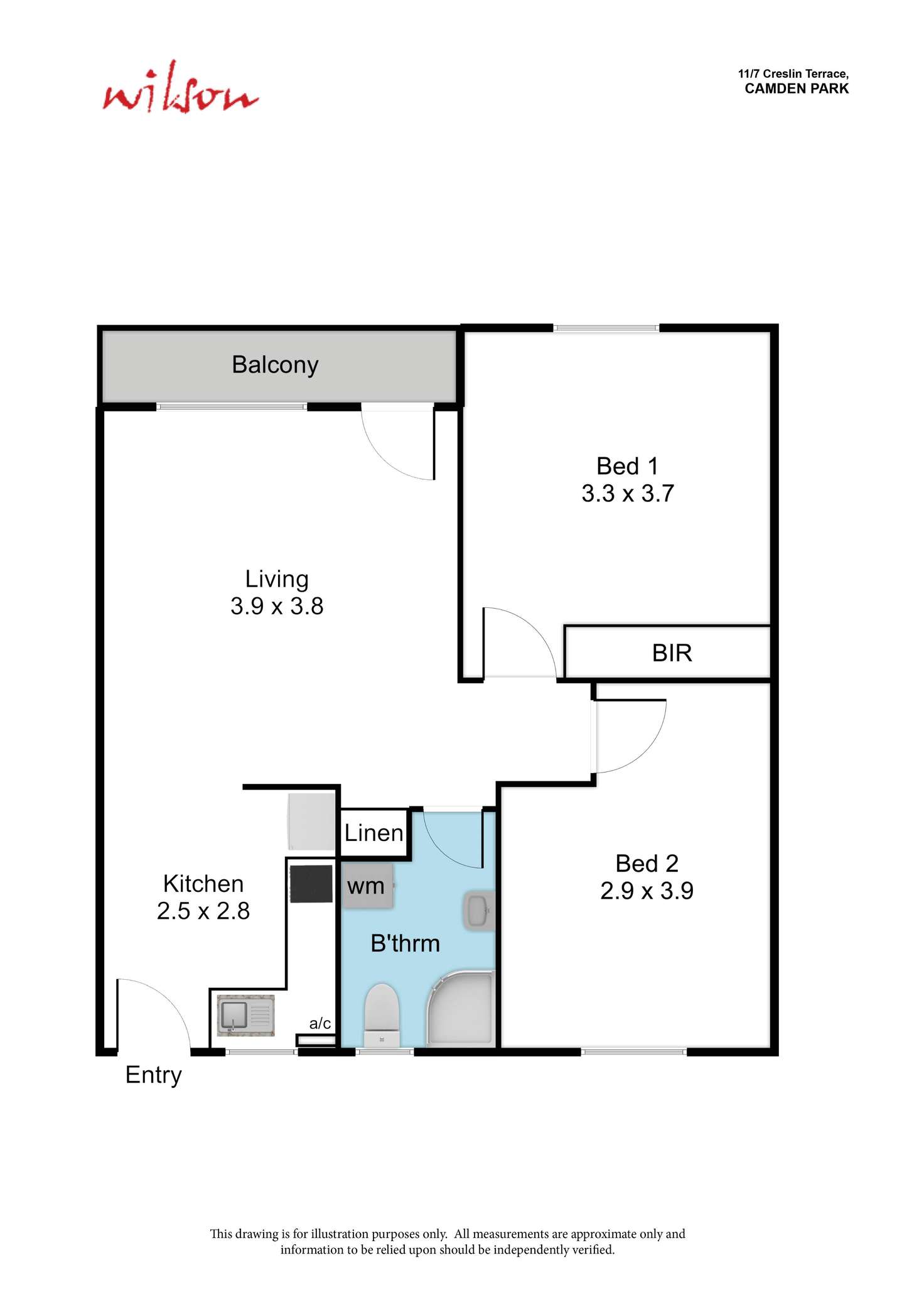 Floorplan of Homely unit listing, 11/7 Creslin Terrace, Camden Park SA 5038