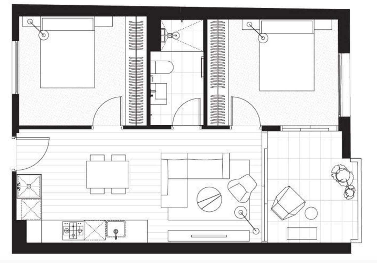 Floorplan of Homely apartment listing, 206/115 Church Street, Richmond VIC 3121