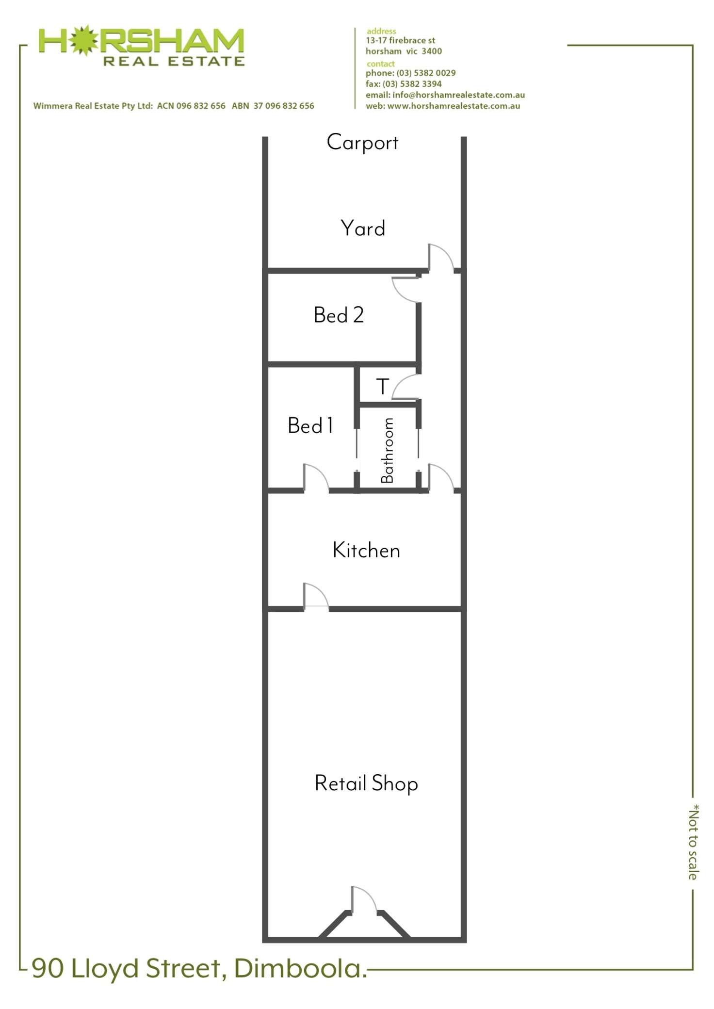 Floorplan of Homely house listing, 90 Lloyd Street, Dimboola VIC 3414