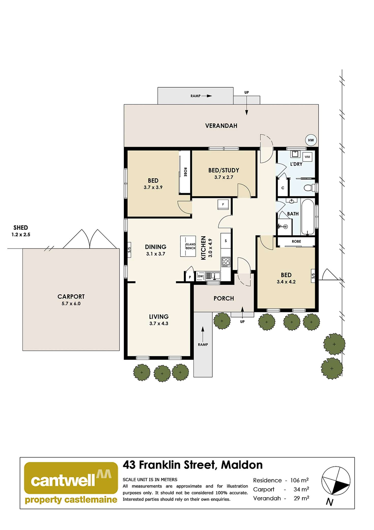 Floorplan of Homely house listing, 43 Franklin Street, Maldon VIC 3463