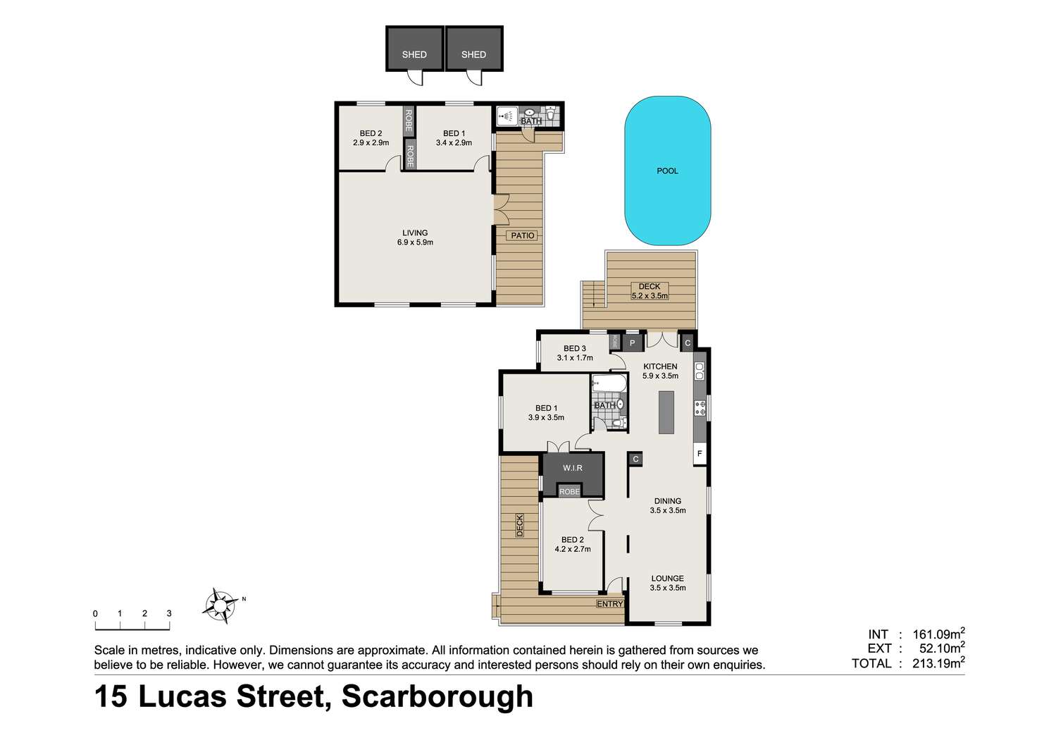 Floorplan of Homely house listing, 15 Lucas Street, Scarborough QLD 4020