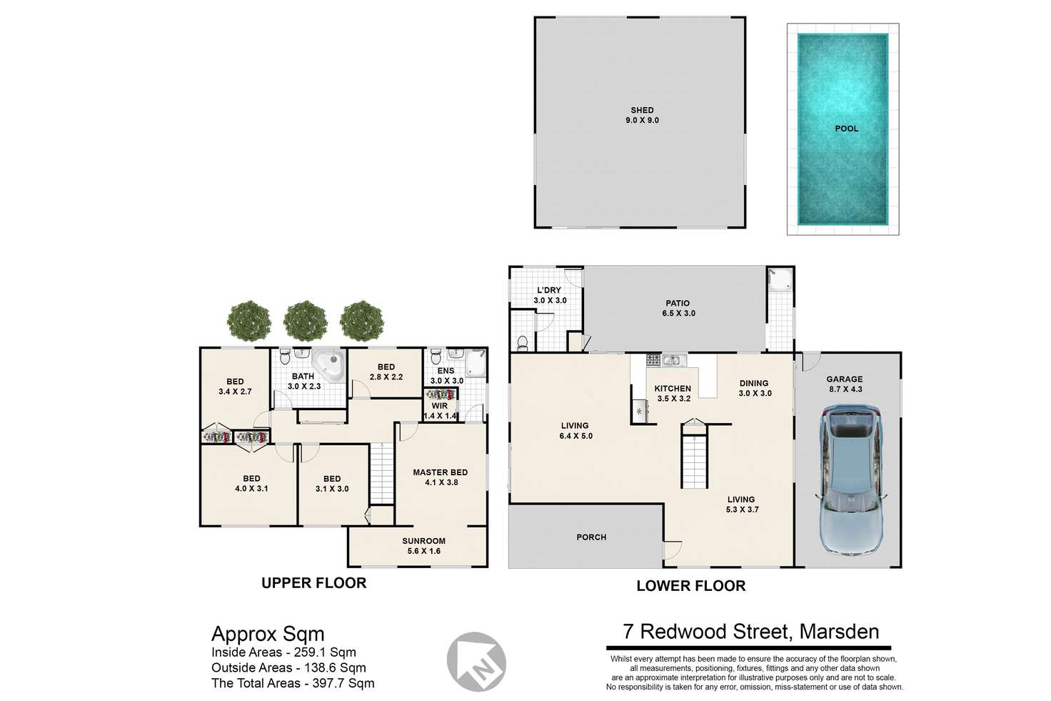 Floorplan of Homely house listing, 7 Redwood Street, Marsden QLD 4132
