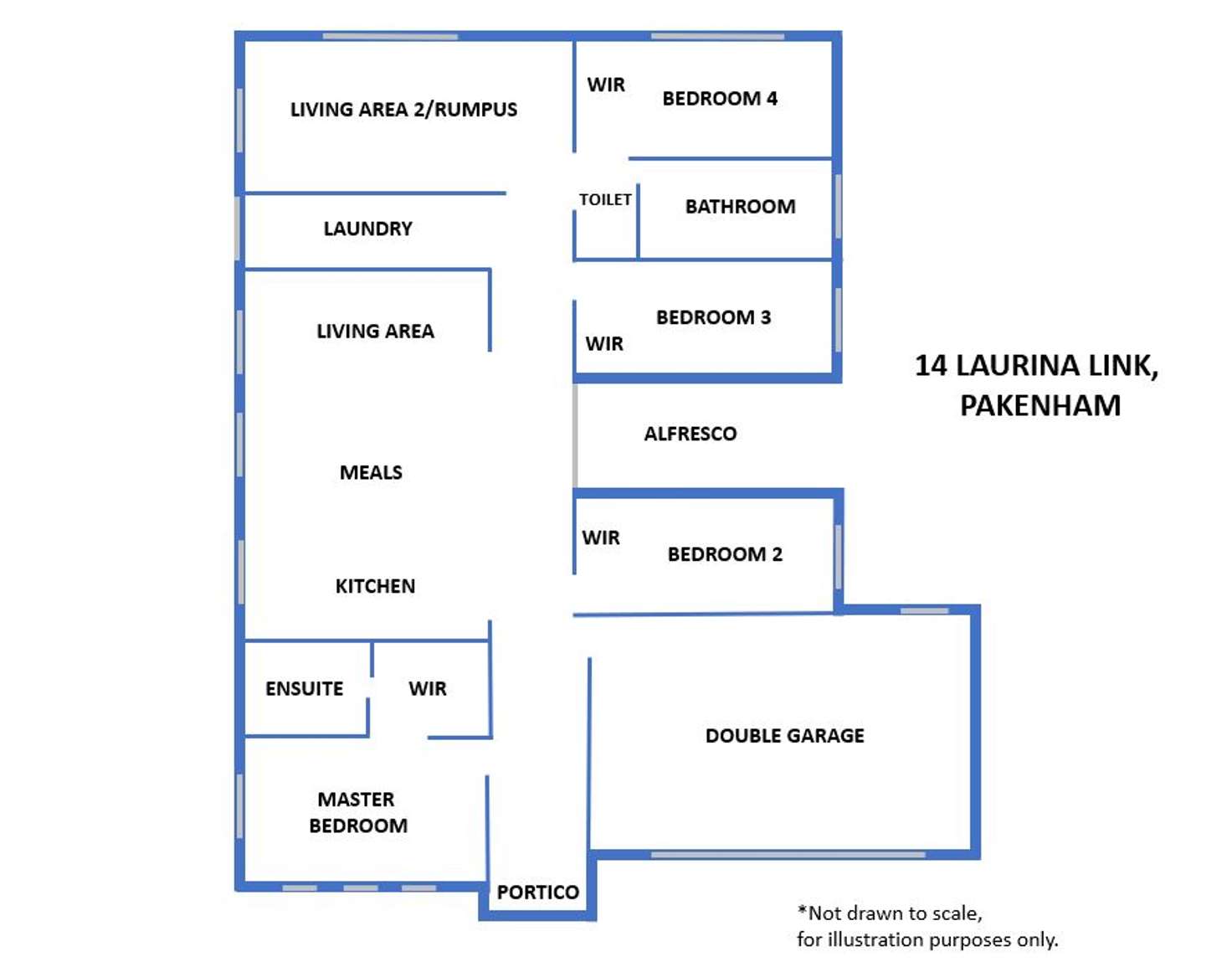 Floorplan of Homely house listing, 14 Laurina Link, Pakenham VIC 3810