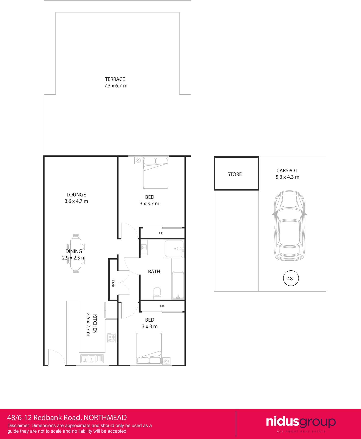 Floorplan of Homely unit listing, 48/6-18 Redbank Road, Northmead NSW 2152