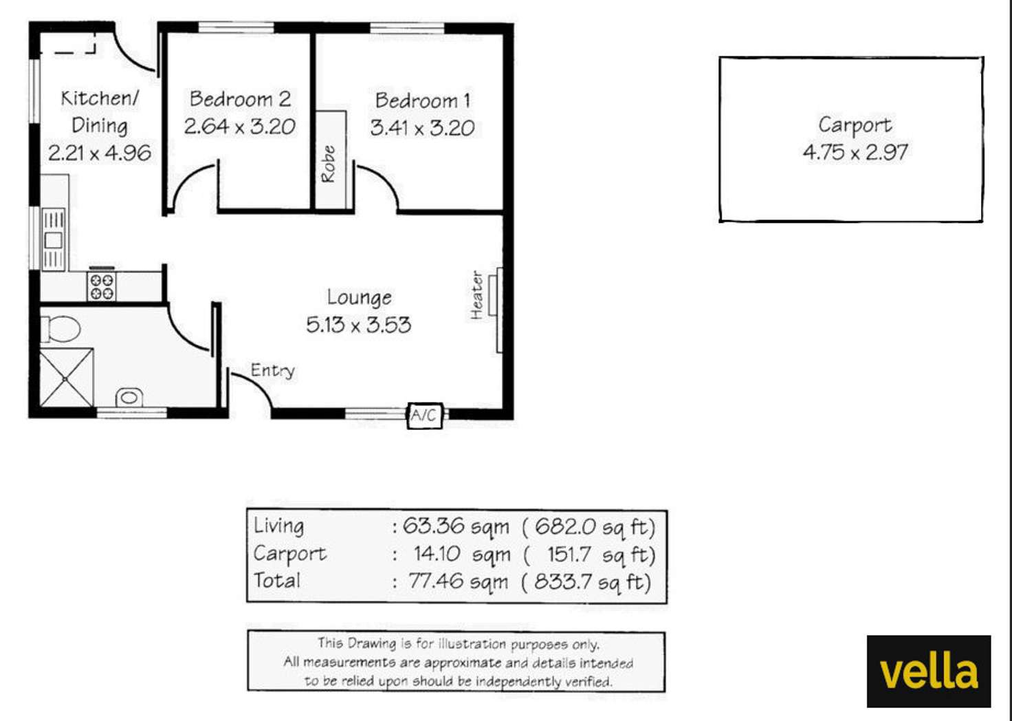 Floorplan of Homely unit listing, 6/549 Magill Road, Magill SA 5072