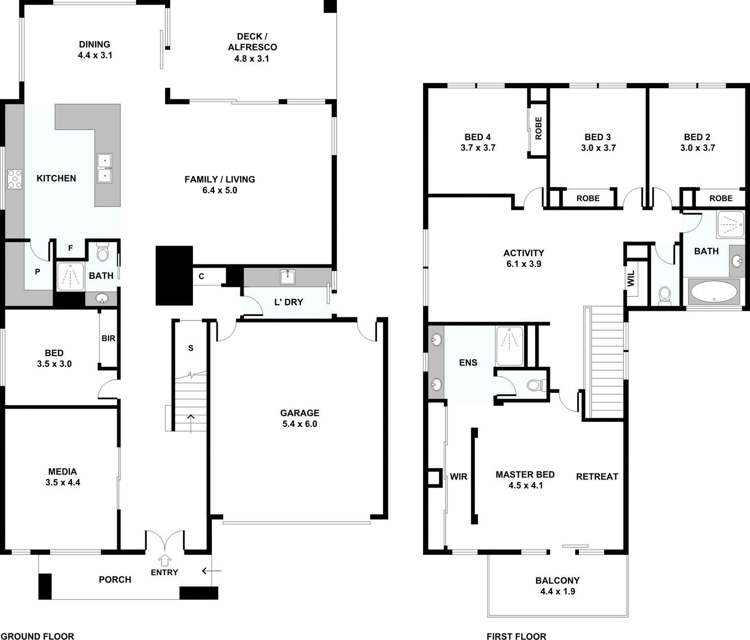 Floorplan of Homely house listing, 4 Woorawa Drive, Doreen VIC 3754