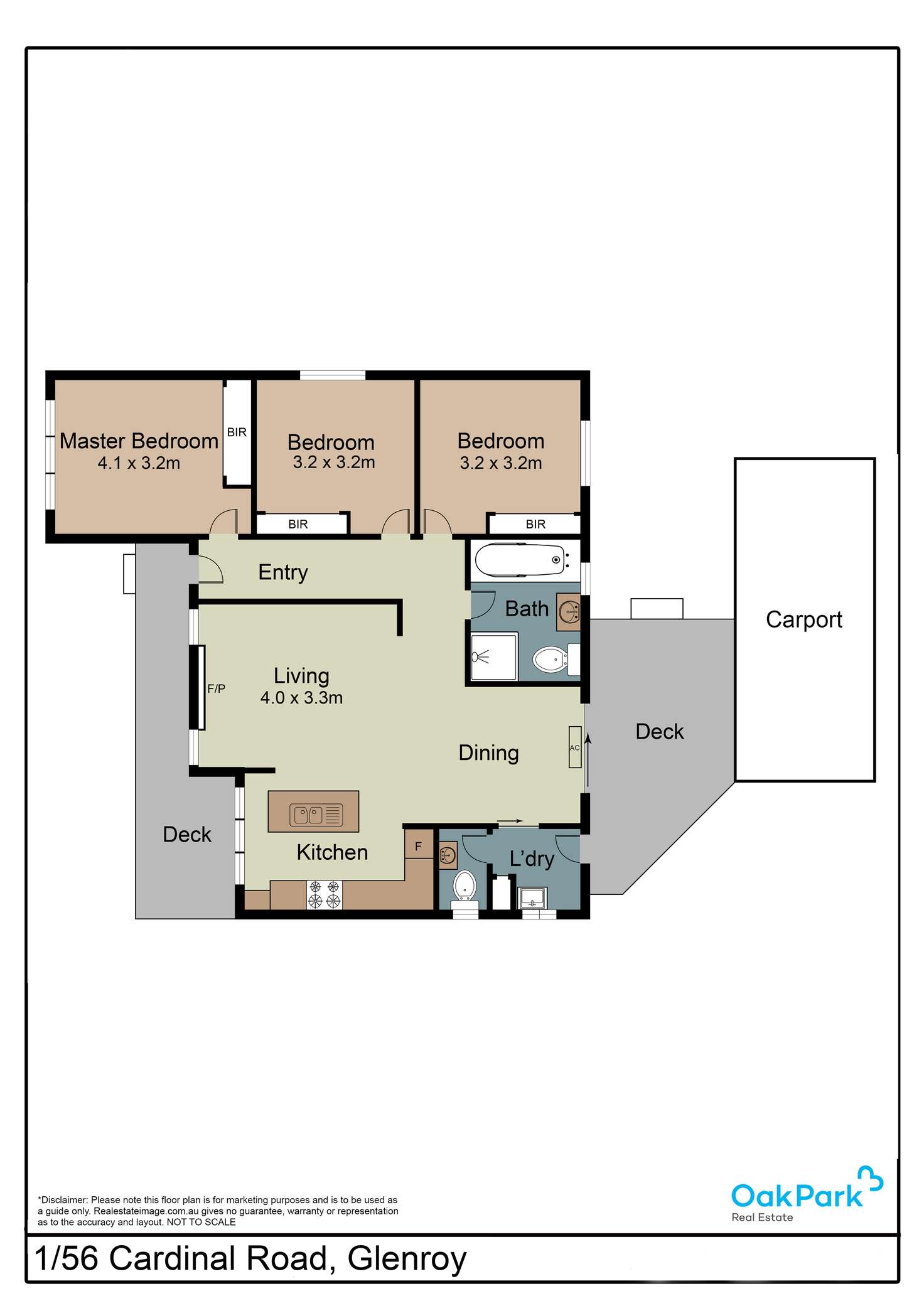 Floorplan of Homely house listing, 1/56 Cardinal Road, Glenroy VIC 3046