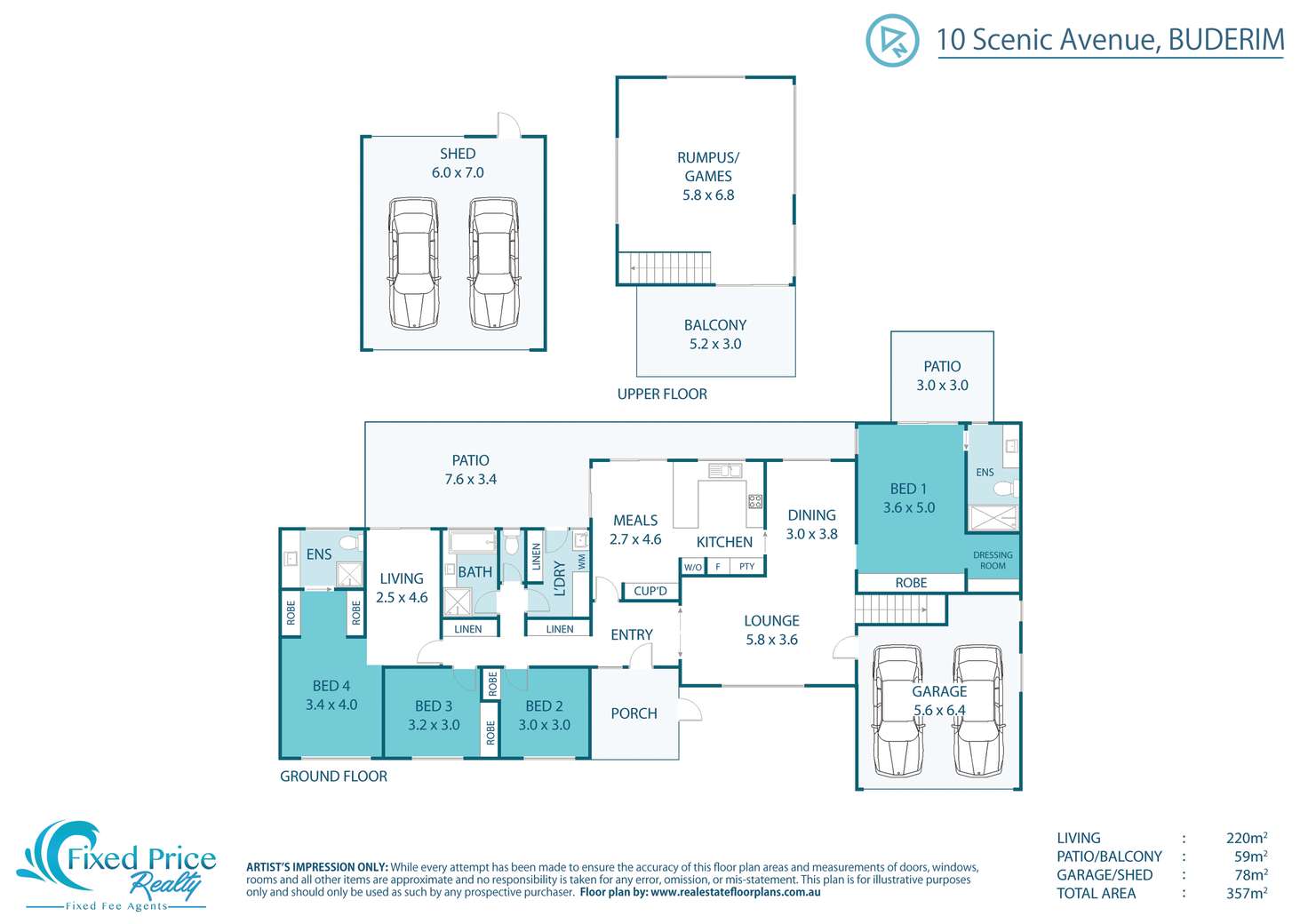Floorplan of Homely house listing, 10 Scenic Avenue, Buderim QLD 4556
