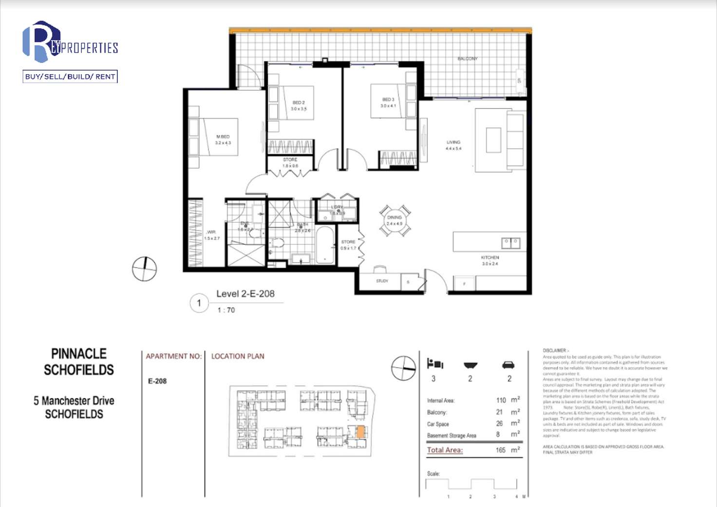 Floorplan of Homely apartment listing, E-208/4B Isla Street, Schofields NSW 2762