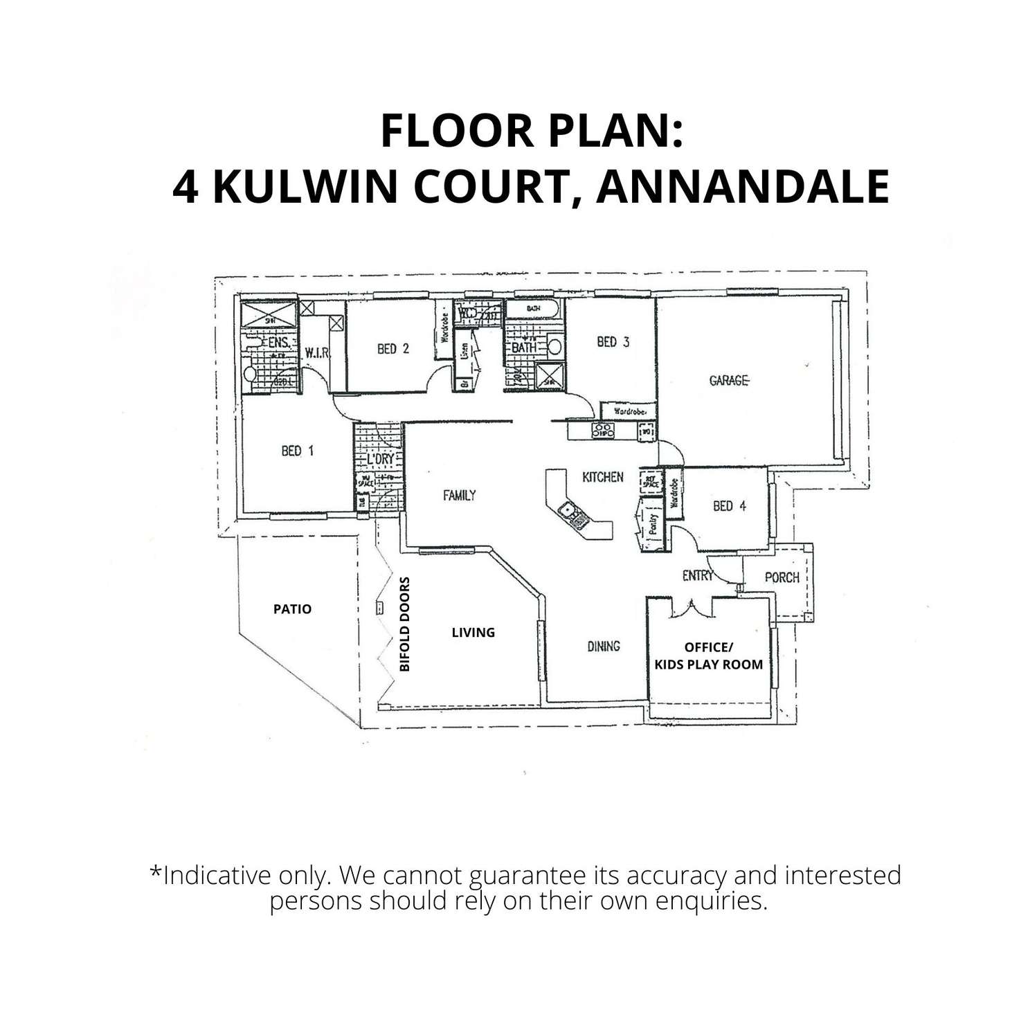 Floorplan of Homely house listing, 4 Kulwin Court, Annandale QLD 4814