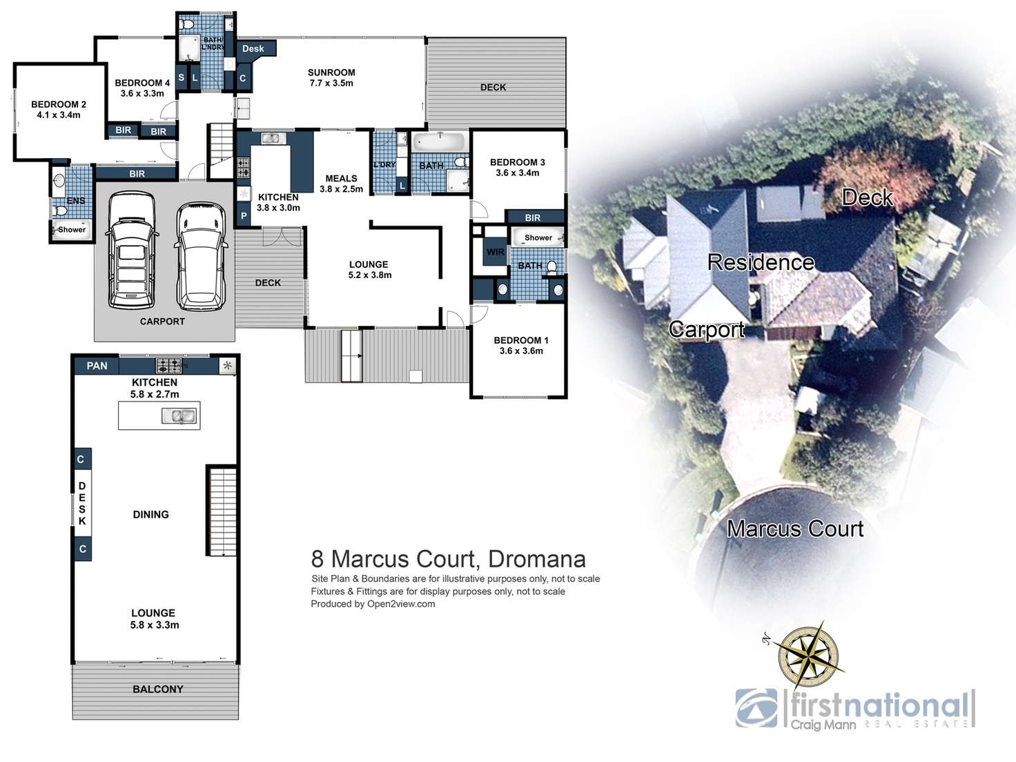 Floorplan of Homely house listing, 8 Marcus Court, Dromana VIC 3936