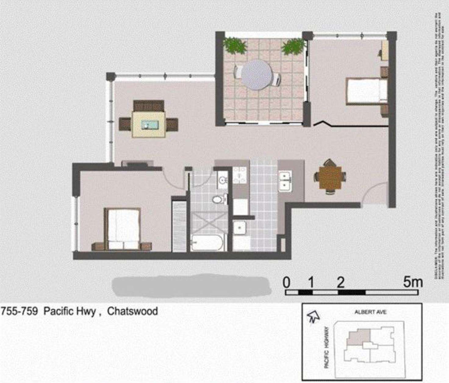 Floorplan of Homely apartment listing, 23/755 Pacific Highway, Chatswood NSW 2067