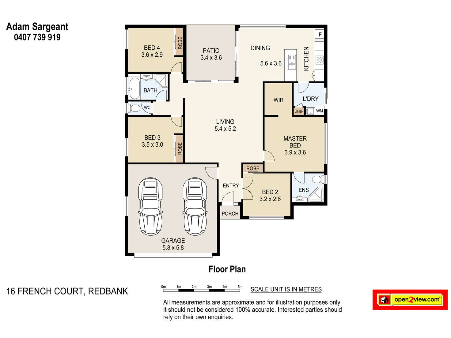 Floorplan of Homely house listing, 16 French Court, Redbank Plains QLD 4301
