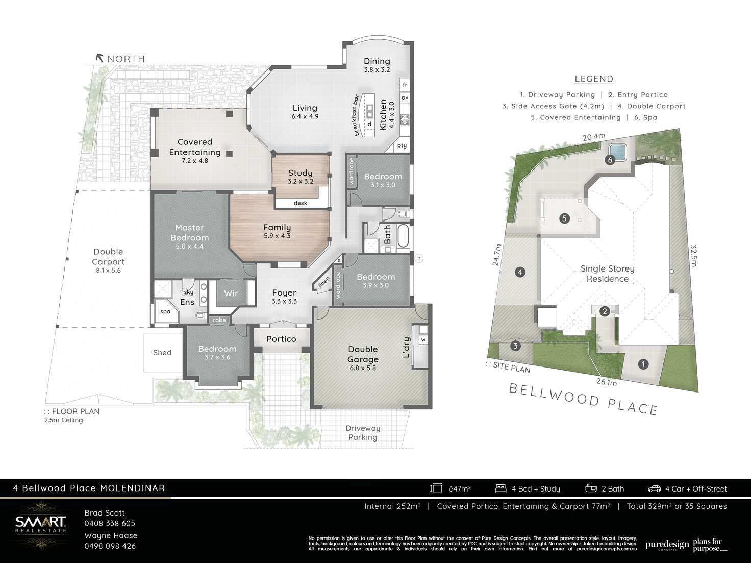 Floorplan of Homely house listing, 4 Bellwood Place, Molendinar QLD 4214