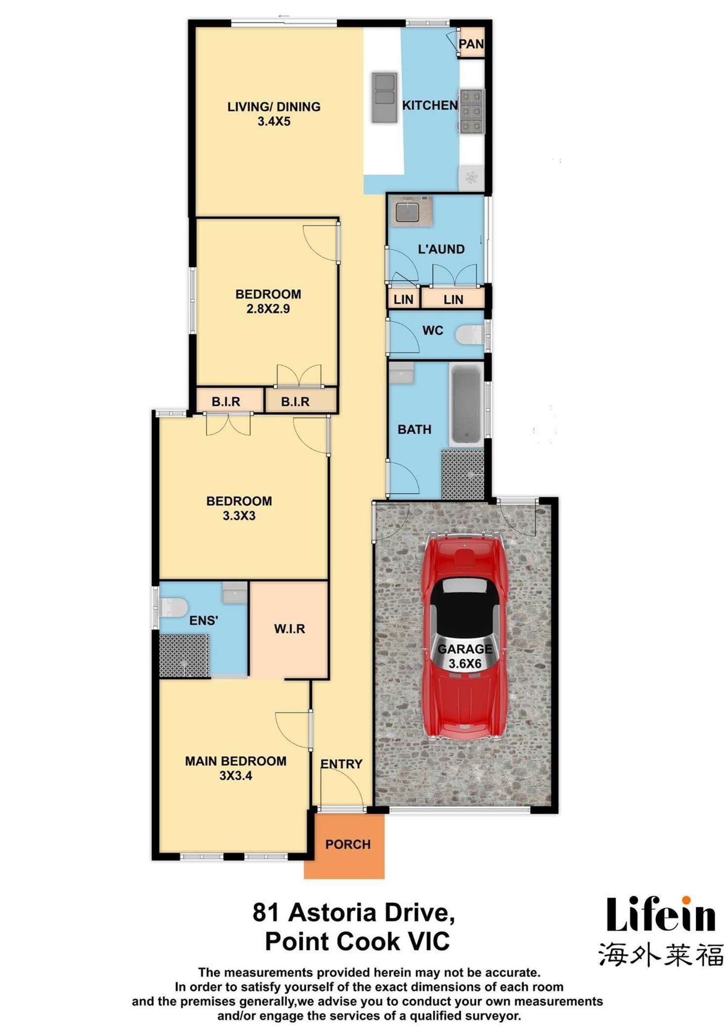Floorplan of Homely house listing, 81 Astoria Drive, Point Cook VIC 3030