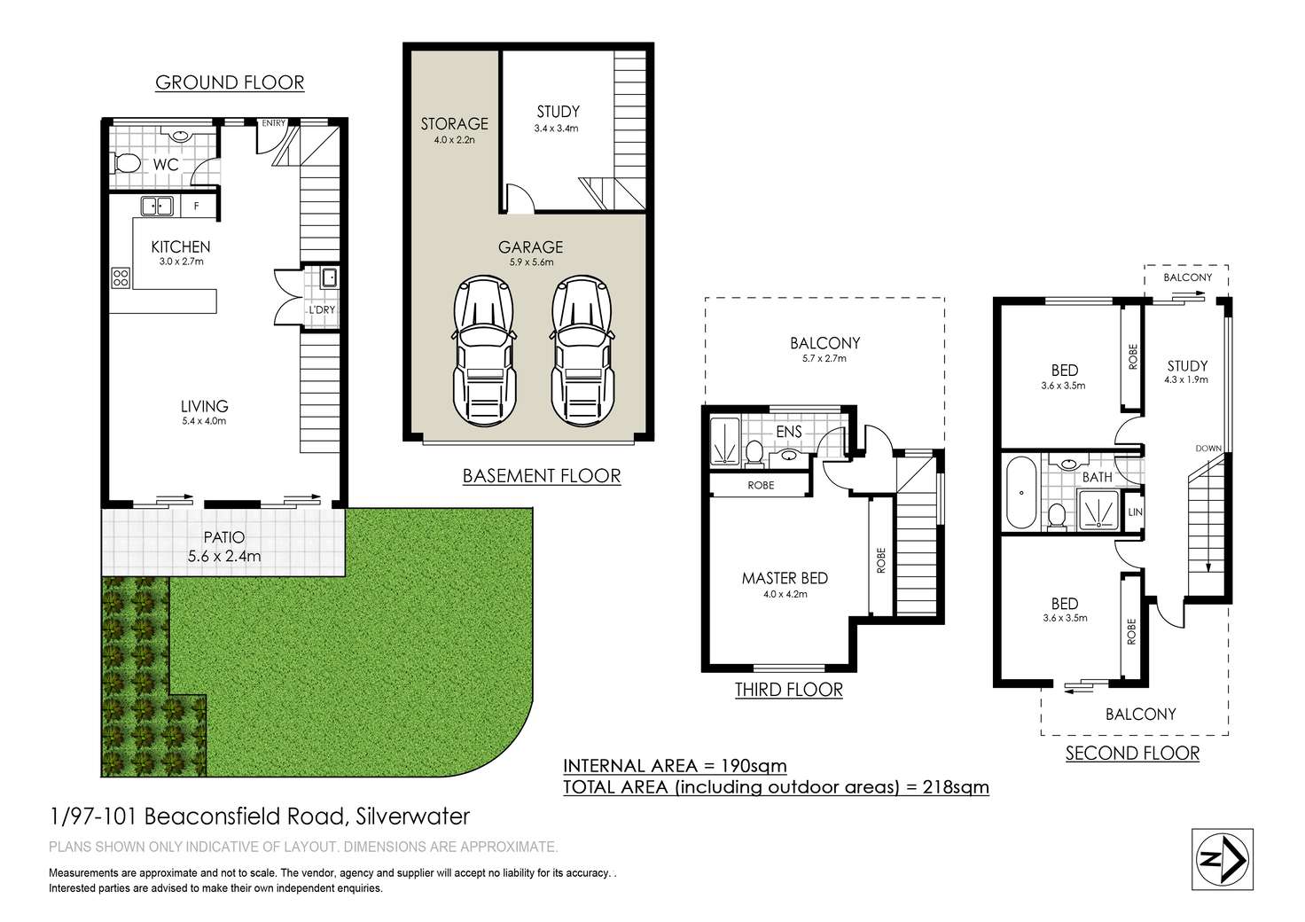 Floorplan of Homely townhouse listing, 1/97-101 Beaconsfield Street, Silverwater NSW 2128