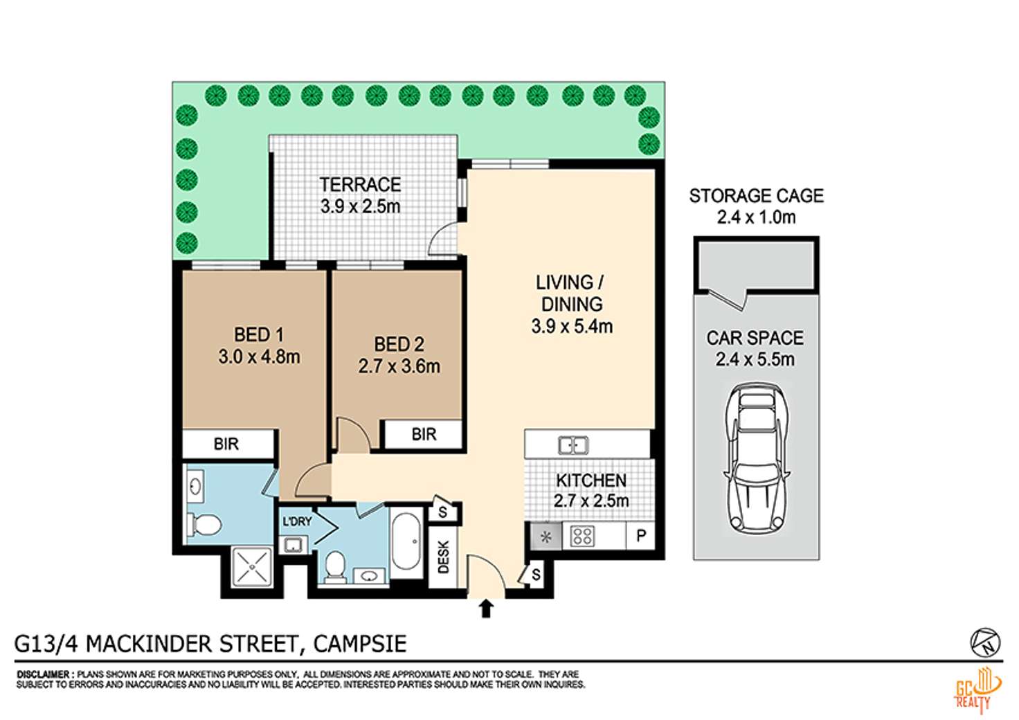 Floorplan of Homely apartment listing, CG13/4 Mackinder Street, Campsie NSW 2194