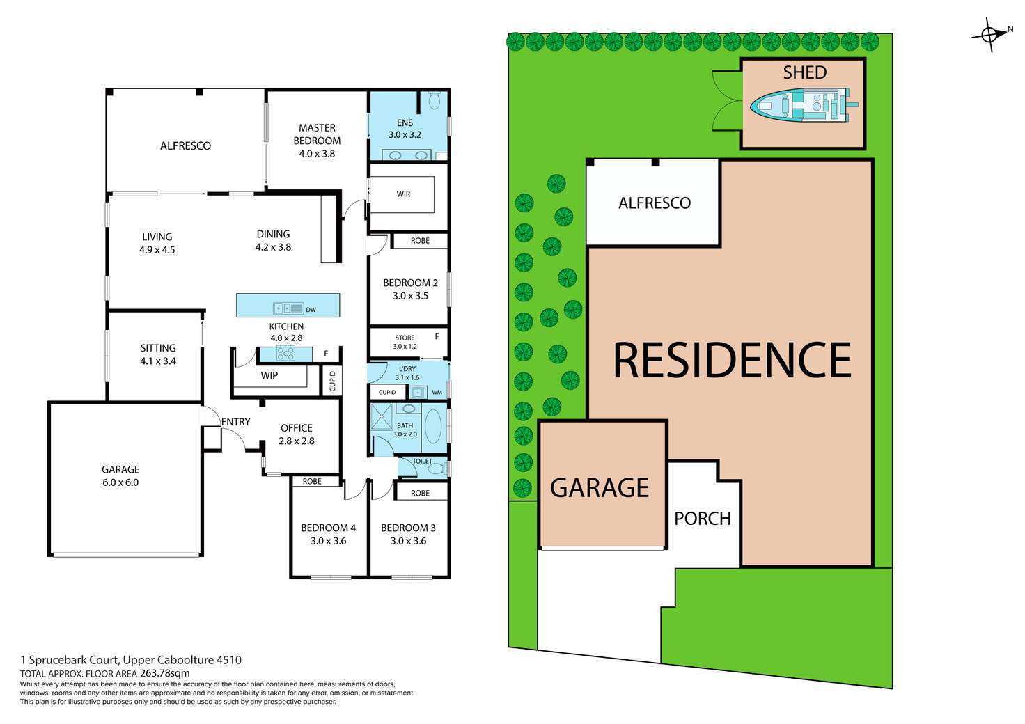 Floorplan of Homely house listing, 1 Sprucebark Court, Upper Caboolture QLD 4510