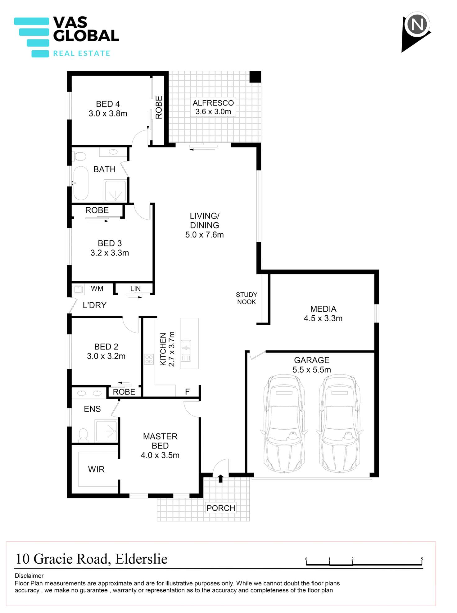 Floorplan of Homely house listing, 10 Gracie Road, Elderslie NSW 2570