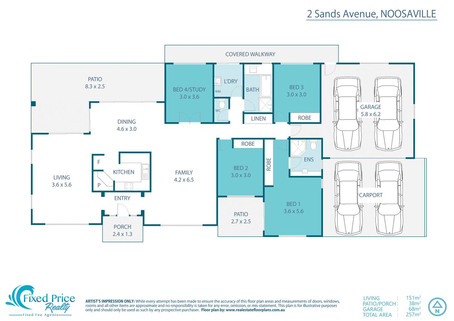 Floorplan of Homely house listing, 2 Sands Avenue, Noosaville QLD 4566