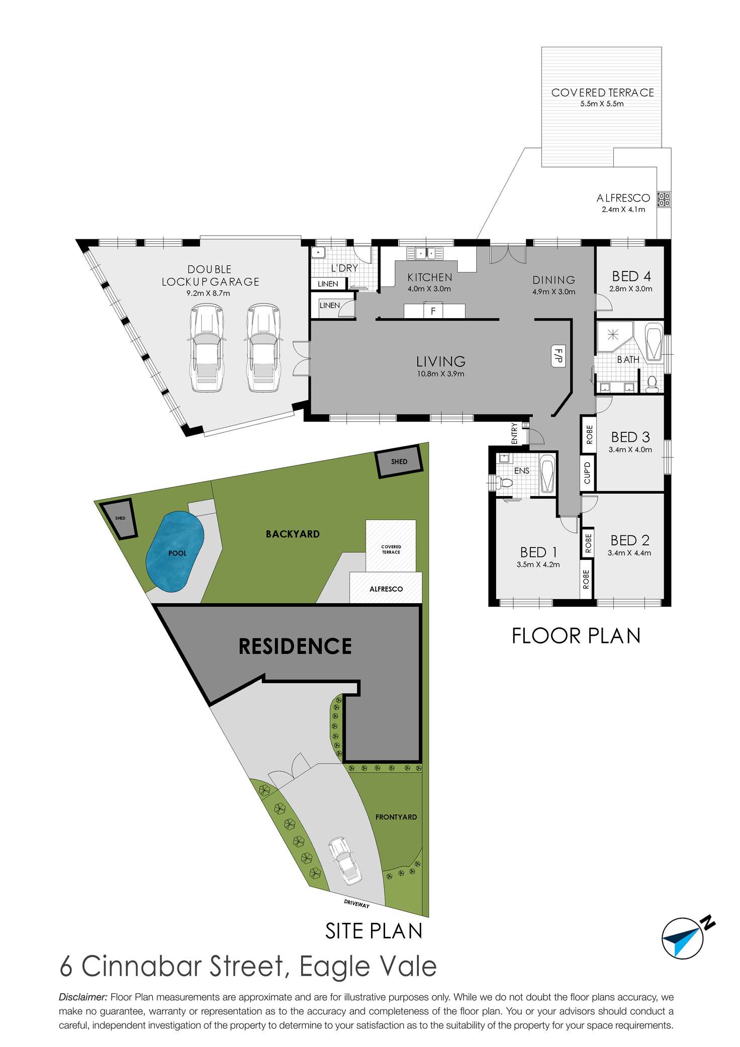 Floorplan of Homely house listing, 6 Cinnabar Street, Eagle Vale NSW 2558