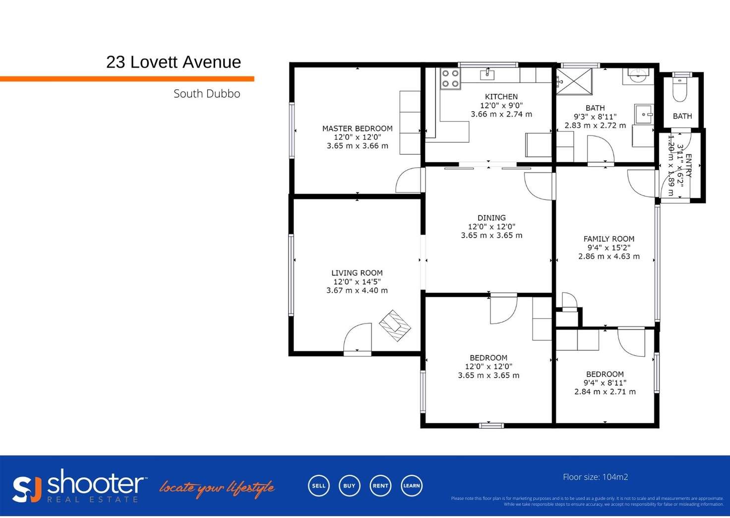 Floorplan of Homely house listing, 23 Lovett Avenue, Dubbo NSW 2830