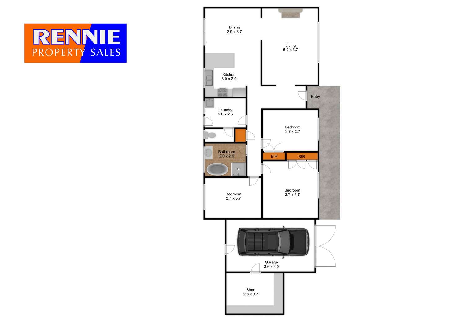 Floorplan of Homely house listing, 3 Hare Court, Churchill VIC 3842