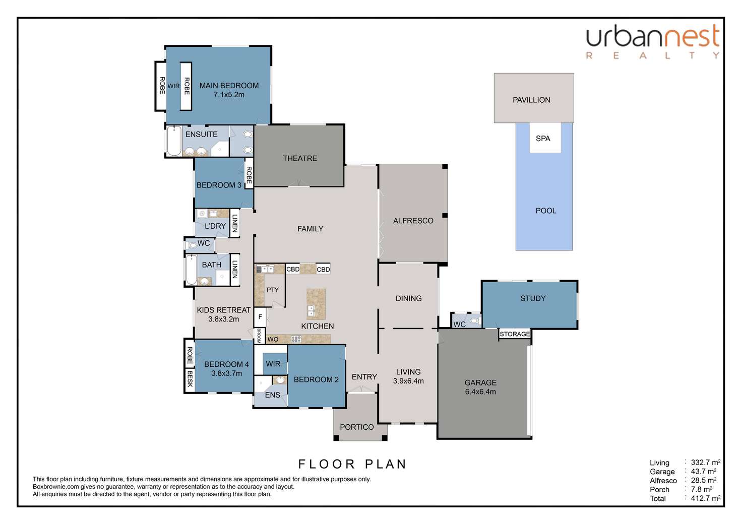Floorplan of Homely house listing, 38 Wilga Drive, Bunya QLD 4055