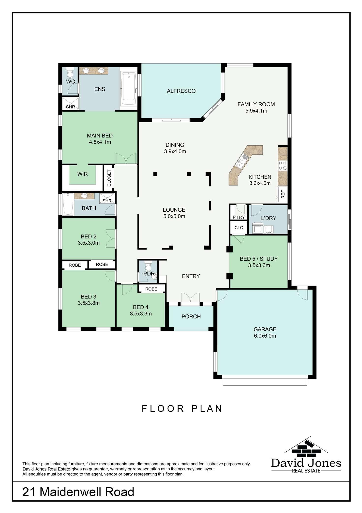 Floorplan of Homely house listing, 21 Maidenwell Road, Ormeau QLD 4208