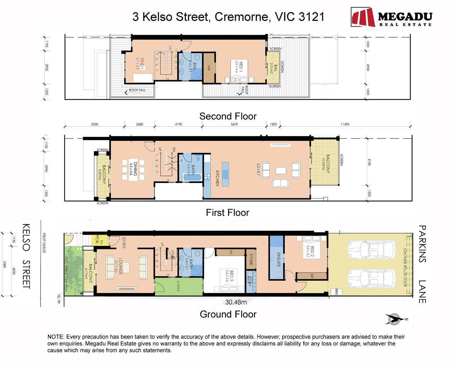 Floorplan of Homely house listing, 3 Kelso Street, Cremorne VIC 3121
