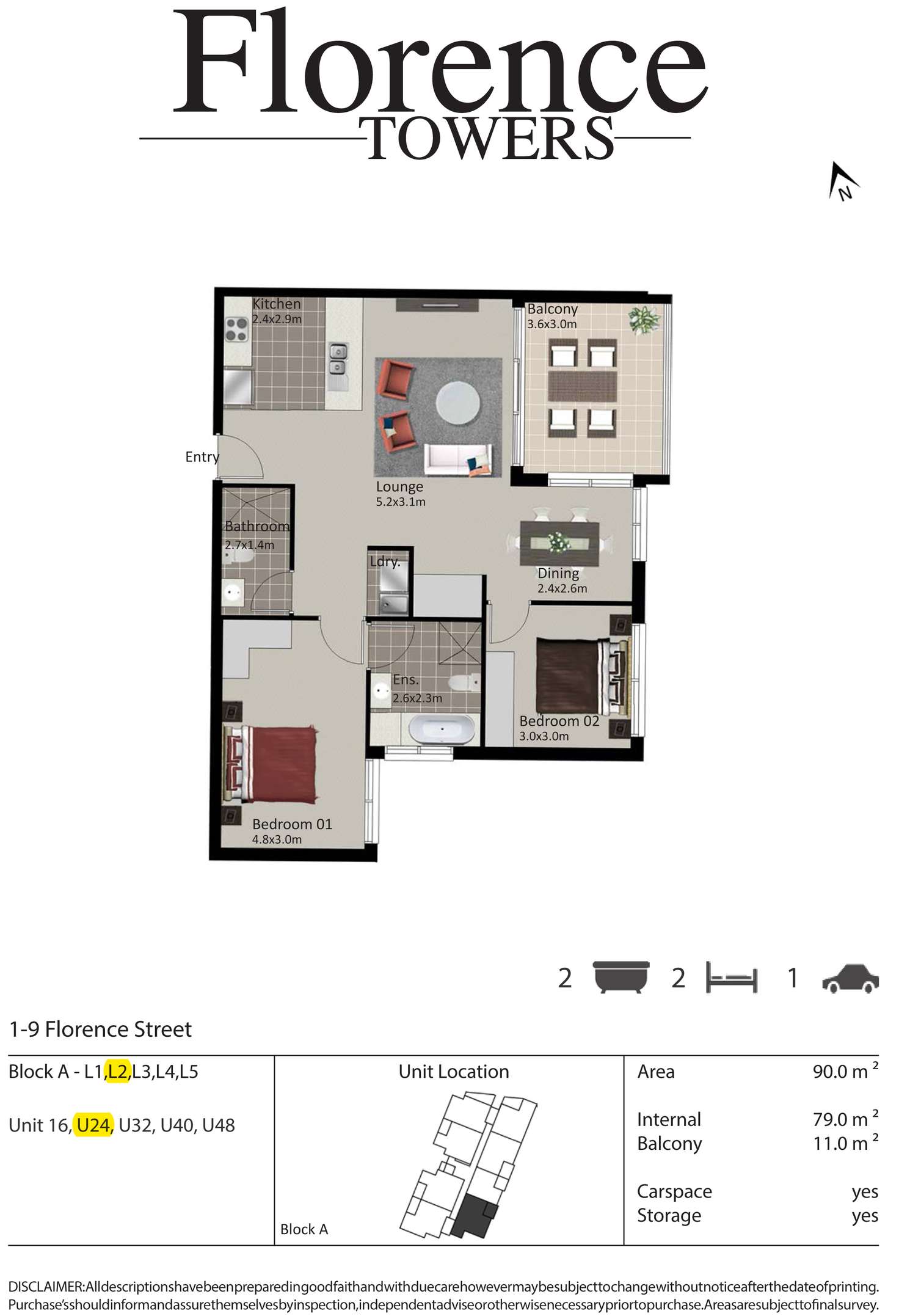 Floorplan of Homely apartment listing, 24/1 Florence street, South Wentworthville NSW 2145