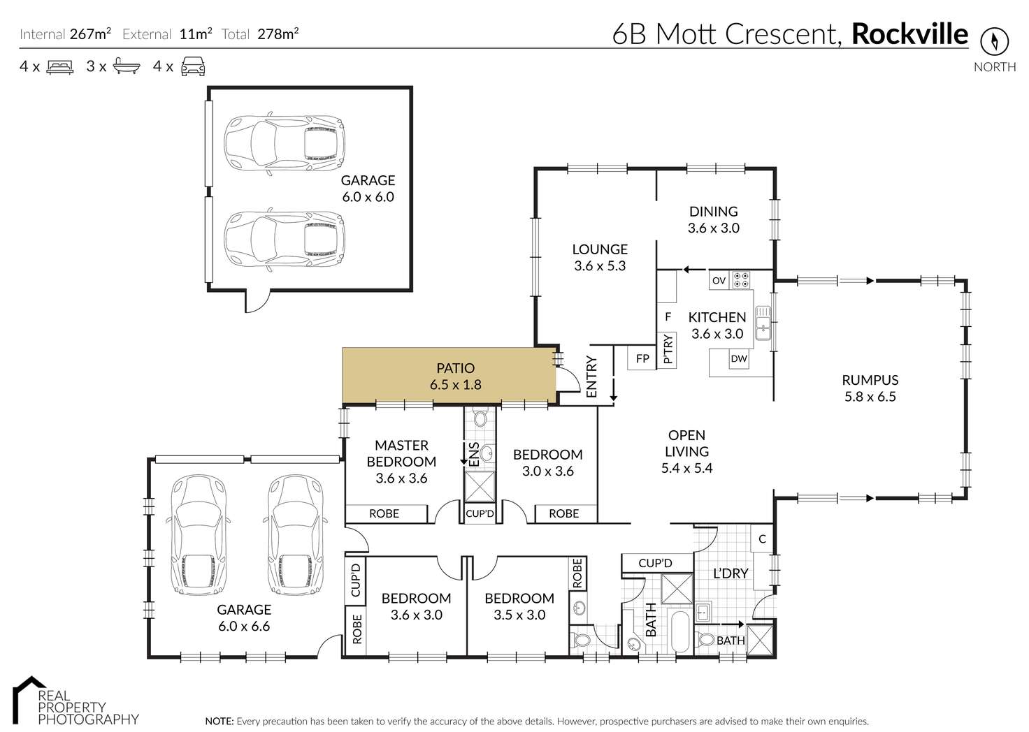 Floorplan of Homely house listing, 6B Mott Crescent, Rockville QLD 4350