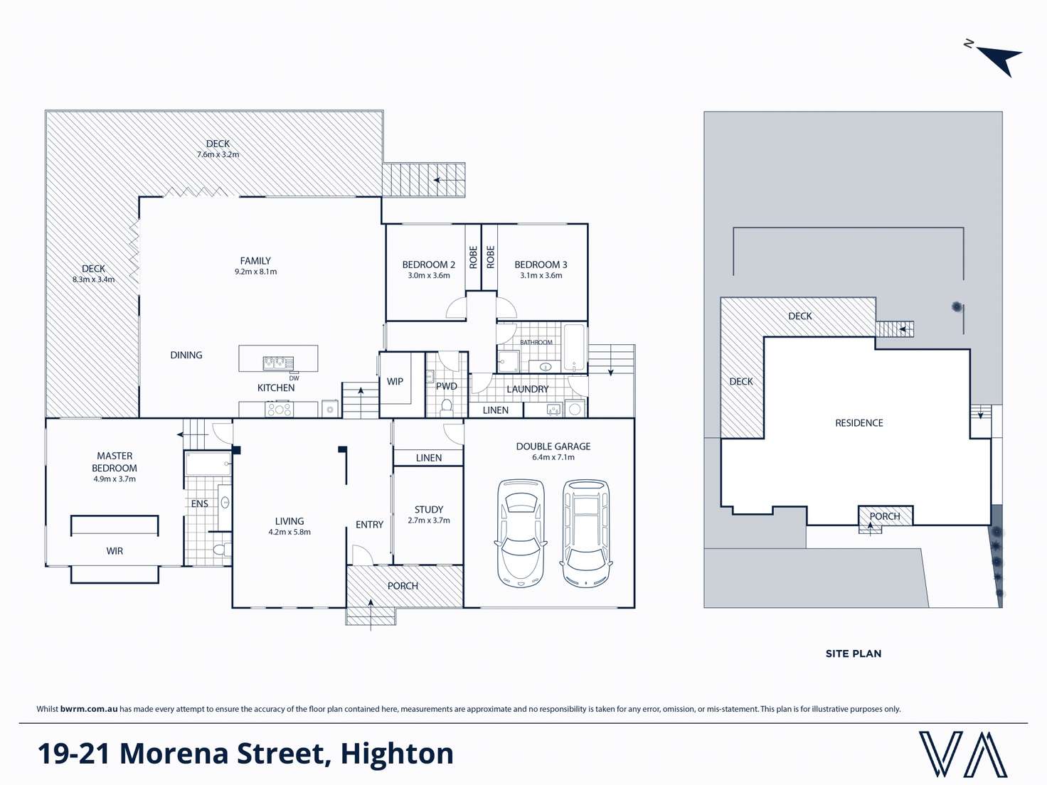 Floorplan of Homely house listing, 19-21 Morena Street, Highton VIC 3216