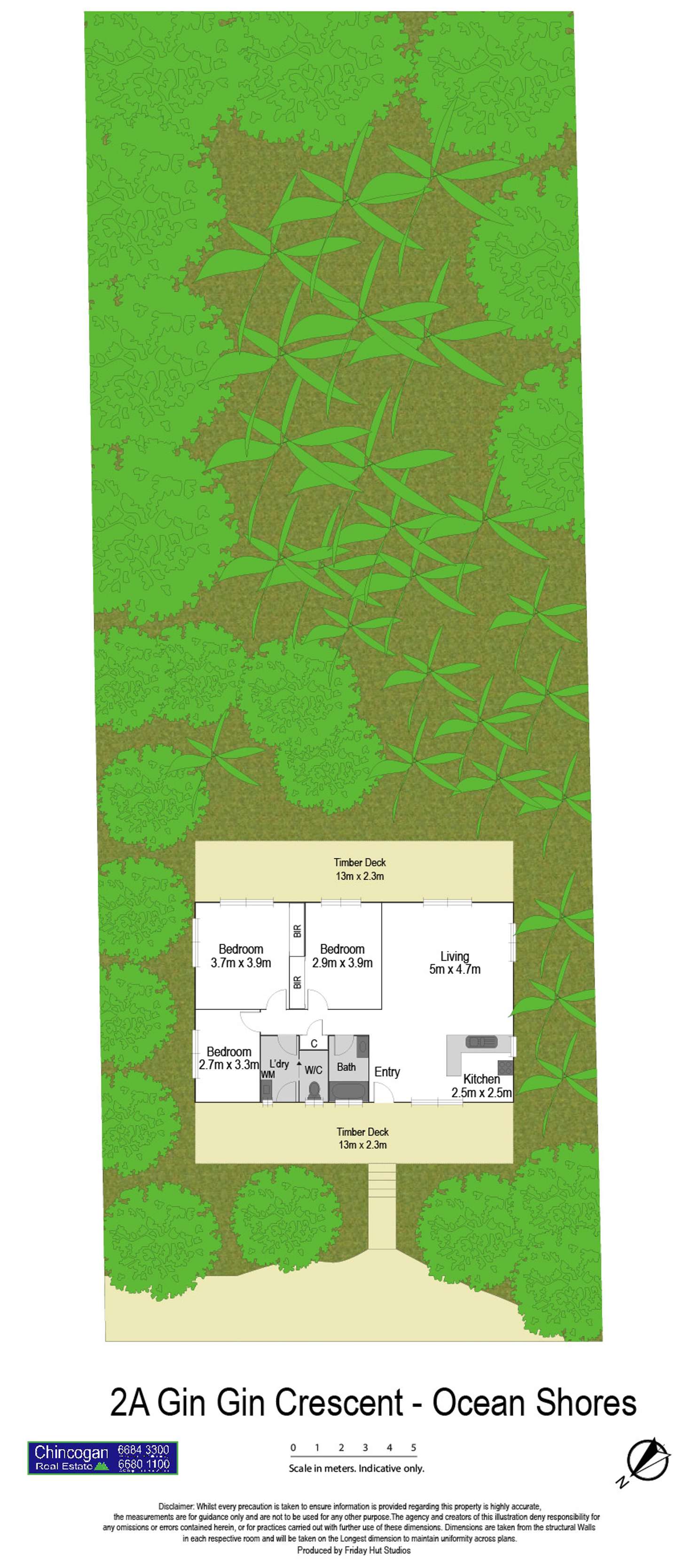 Floorplan of Homely house listing, 2A Gin Gin Crescent, Ocean Shores NSW 2483