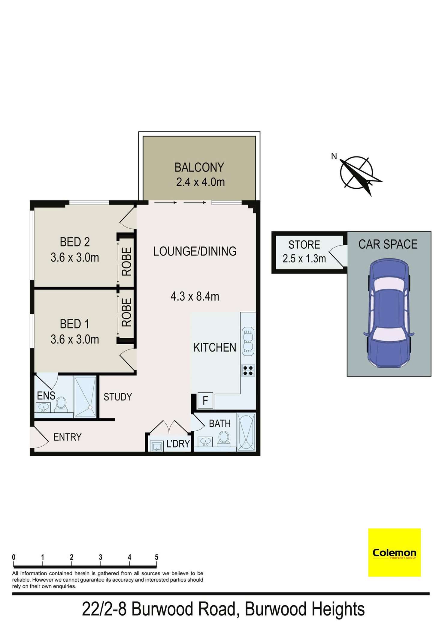 Floorplan of Homely apartment listing, 22/2-8 Burwood Rd, Burwood Heights NSW 2136