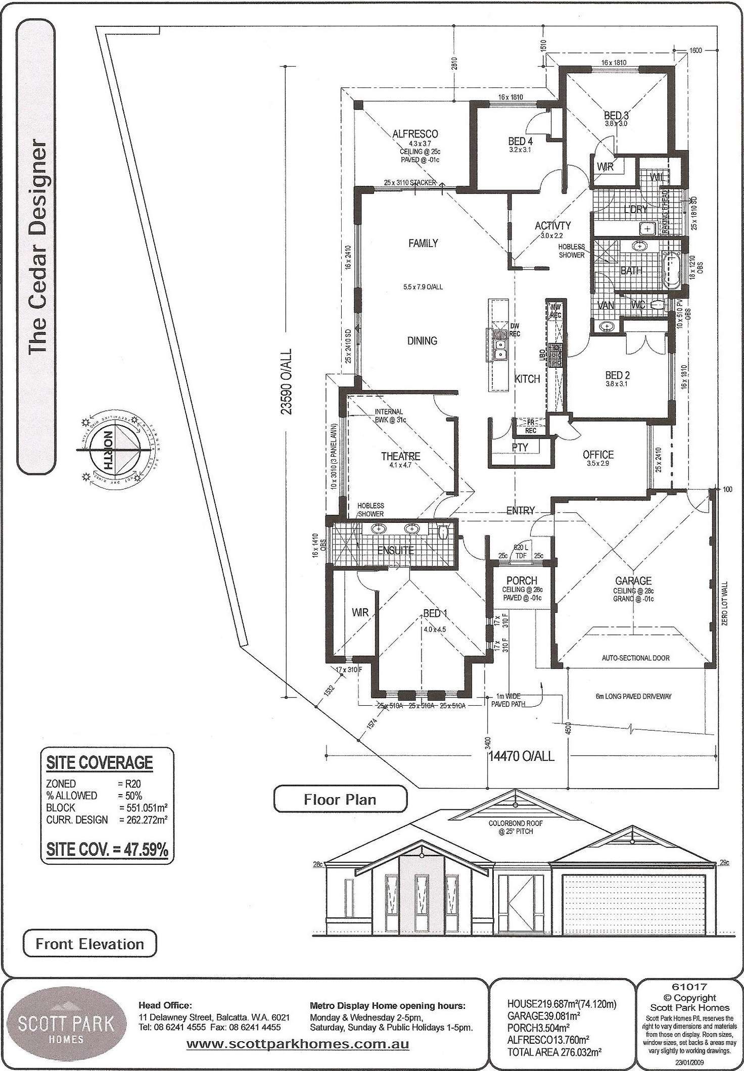 Floorplan of Homely house listing, 19 Finke Bend, Yanchep WA 6035