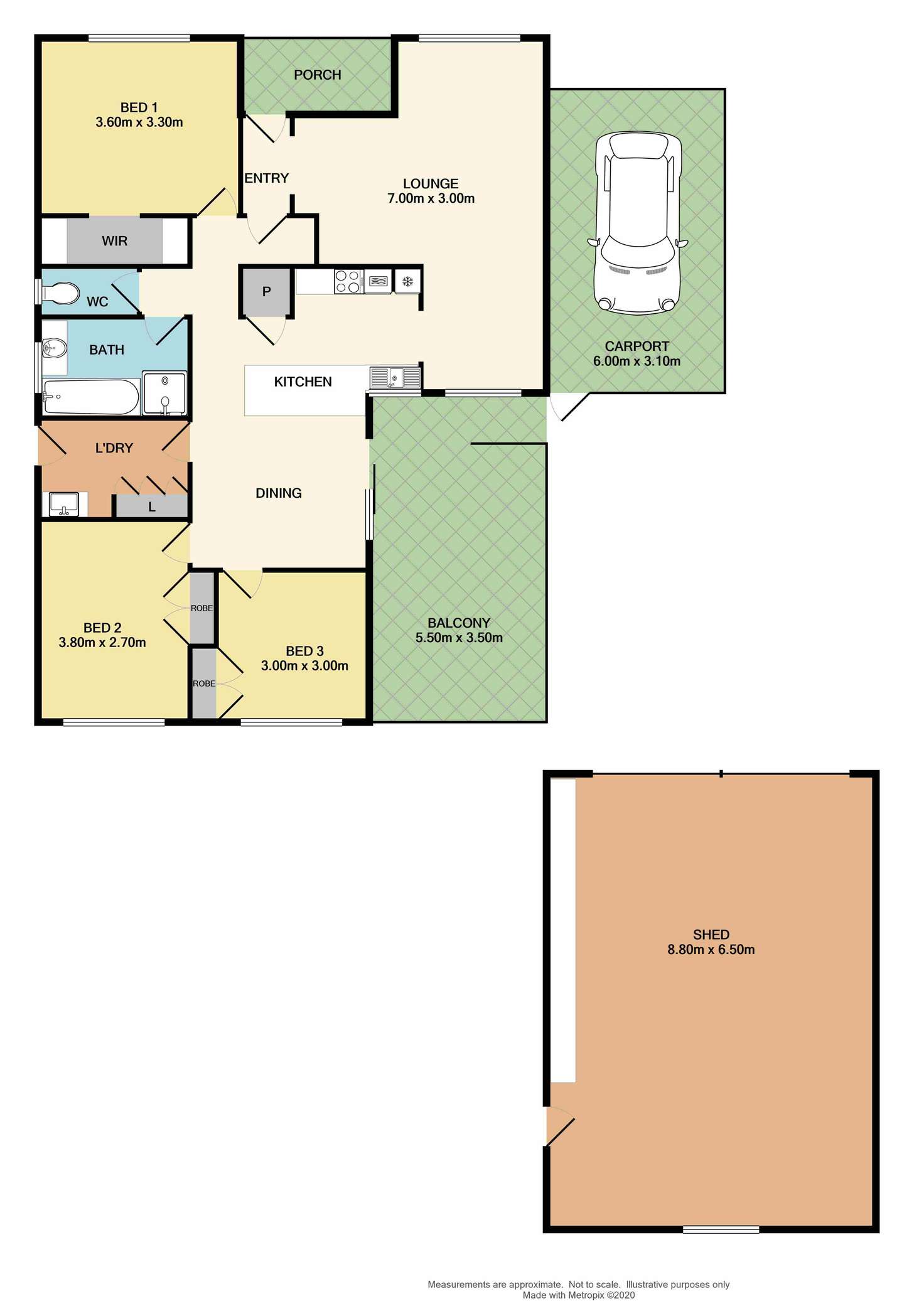 Floorplan of Homely house listing, 688 Hodge Street, Albury NSW 2640