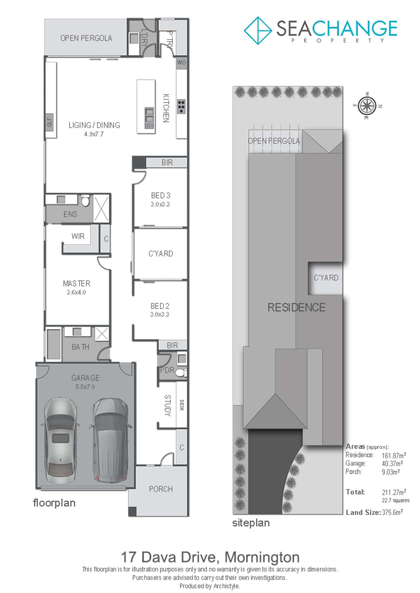 Floorplan of Homely townhouse listing, 17a Dava Drive, Mornington VIC 3931